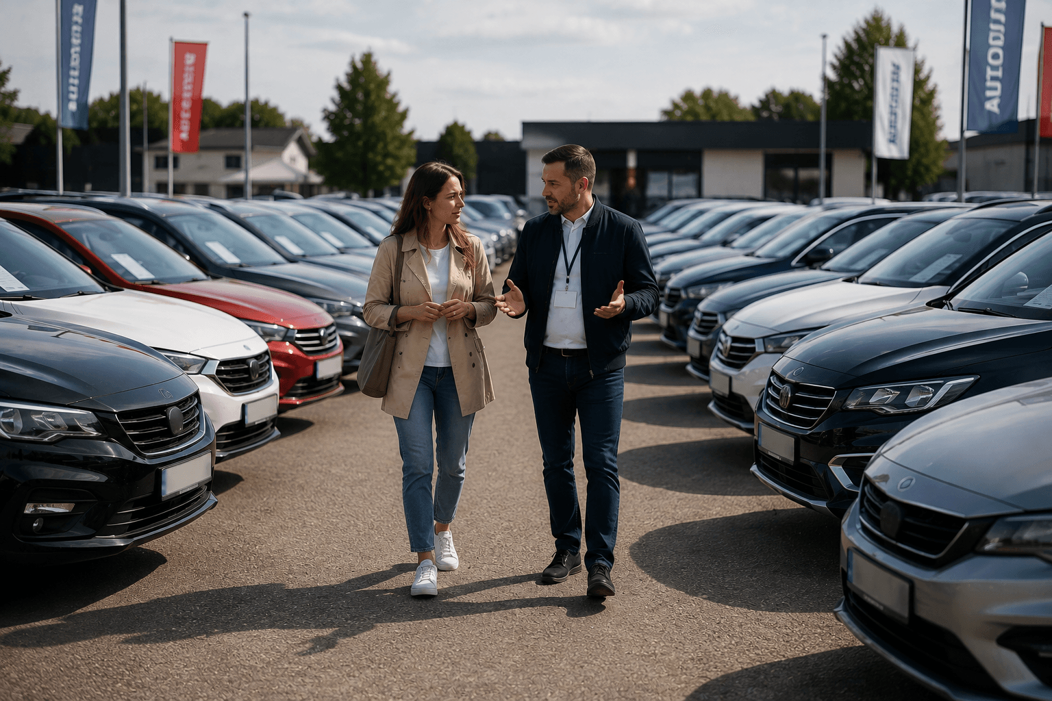Automobilio priekinė dalis saulėtą dieną
