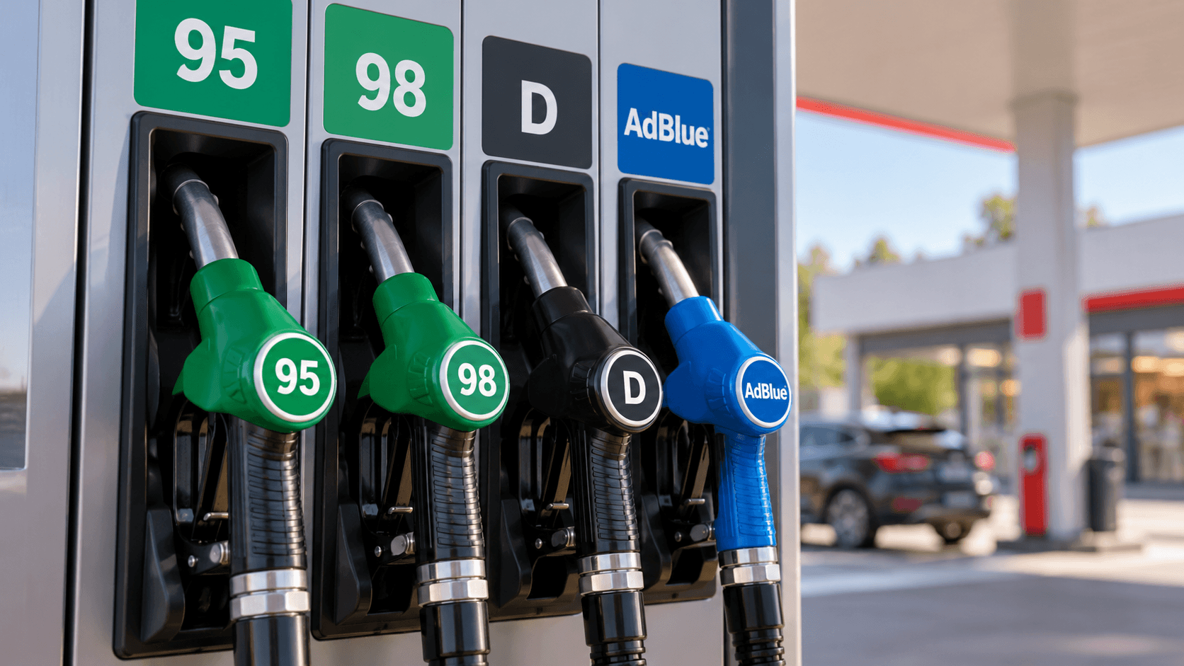 Degalų kolonėlės pistoletai benzinui, dyzelinui ir AdBlue